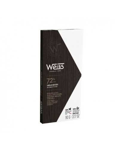 Tablette Ebene-chololat Noir 72%-Weiss