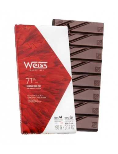Tablette de chocolat artisanale 100% cacao - Chocolat Weiss
